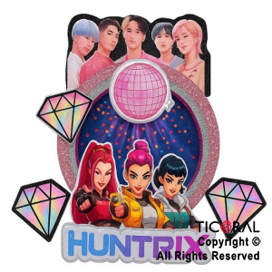 ADORNO CARTEL GUERRERAS DEMON HUNTERS K POP CON GIBRE x 1